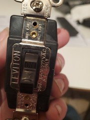 Leviton 1286‑BR 20A 120/277V Double Pole Double Throw Maintained Toggle