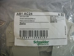 TELEMECANIQUE BAG OF 19 2,5/4 4mm2 END COVERS AB1AC24 NEW