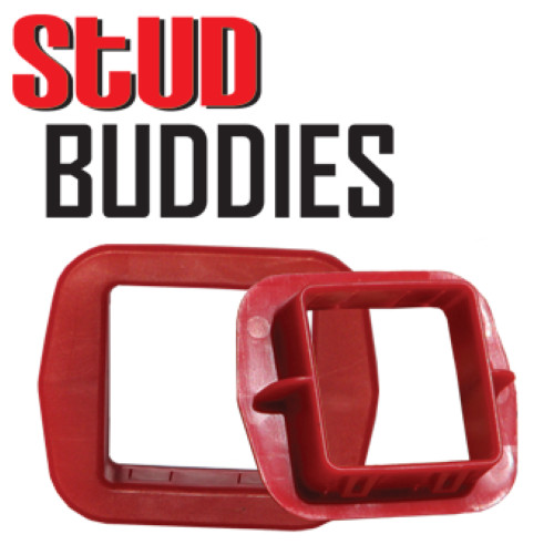 Rack-A-Tiers® SB240 Stud Buddies™ Steel Stud Bushings, Square 1-3/8″, Bag of 100