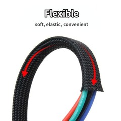 2M Braided Expandable Sleeving Cable Wire Protector Sheathing Cord Organiser