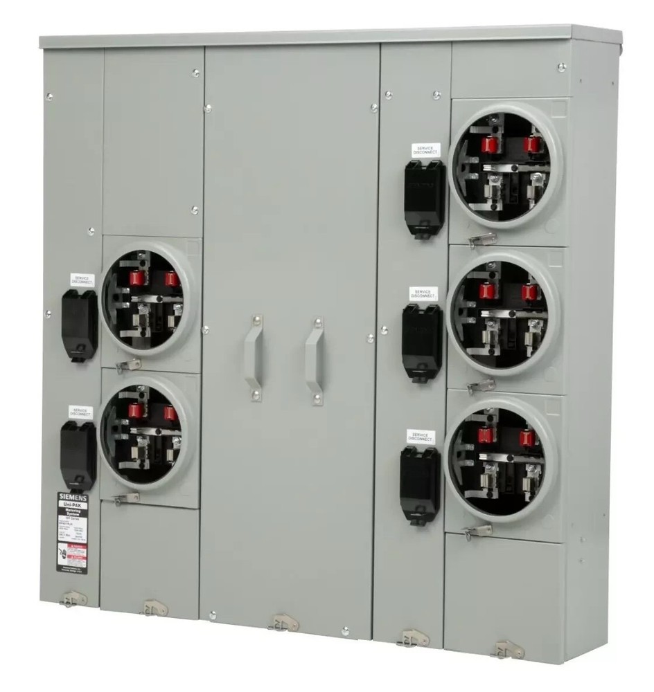 Siemens WP4511rj 400 Amp 1-Phase Underground Ringless Style Meter Center