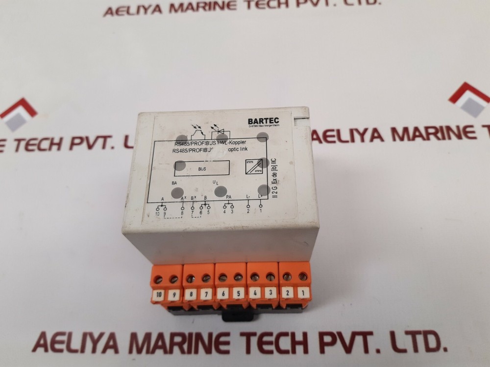 Bartec 07-7311-97wp/6000 rs485/profibus fiber optic link