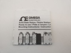 Omega SSRDIN280DC10 Din Rail Solid State Relay 10A 24-280VAC – NEW Surplus!