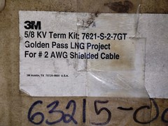 3M Cold Shrink QT-III 3/C Termination Kit 7621-S-2-7GT #2 AWG 5/8 KV 90 DAY RET