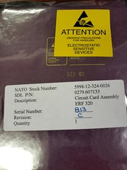 279607133 AEG ERF 320 Circuit Card Assembly 5998-12-324-0026