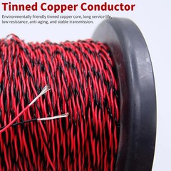 10METERS PTFE Wire AFS200 2pins 26/24/22AWG FEP Twisted Pair Tinned Copper