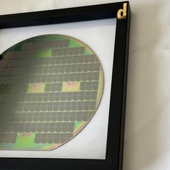150 mm Silicon Wafer With integrated circuit Of Semiconductors Art