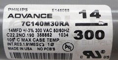 NEW PHILIPS ADVANCE 7C140M30RA CAPACITOR 300VAC 50/60HZ