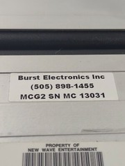 Burst Electronics MCG-2 Micro Character Generator w/Video Rack & Adaptor