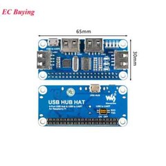 Raspberry Pi Zero/Zero W/Zero WH USB HUB HAT Board Module 4B/3B+/3A+/3B/2B/B+/A+