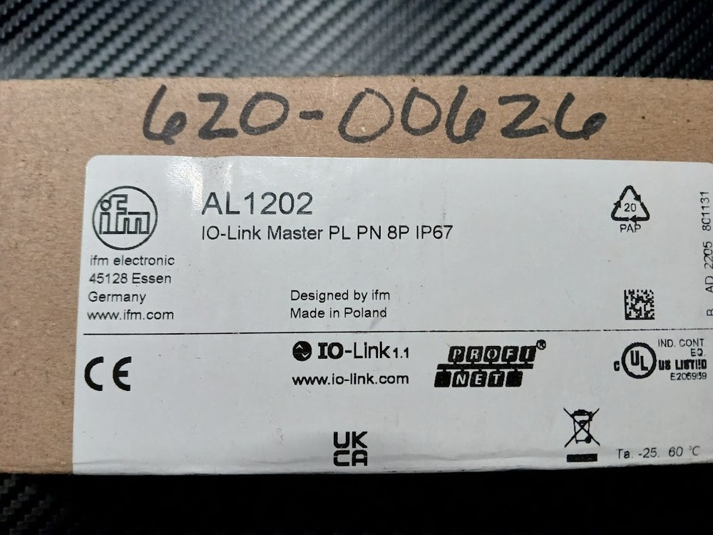 New EFECTOR IO-LINK MASTER PL PN 8P IP67-AL1202 / IOLINKMASTERPLPN8PIP67AL1202