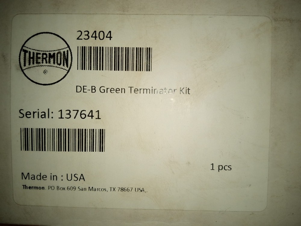 Thermon DE-B Green Terminator Kit 23404 Circuit Light