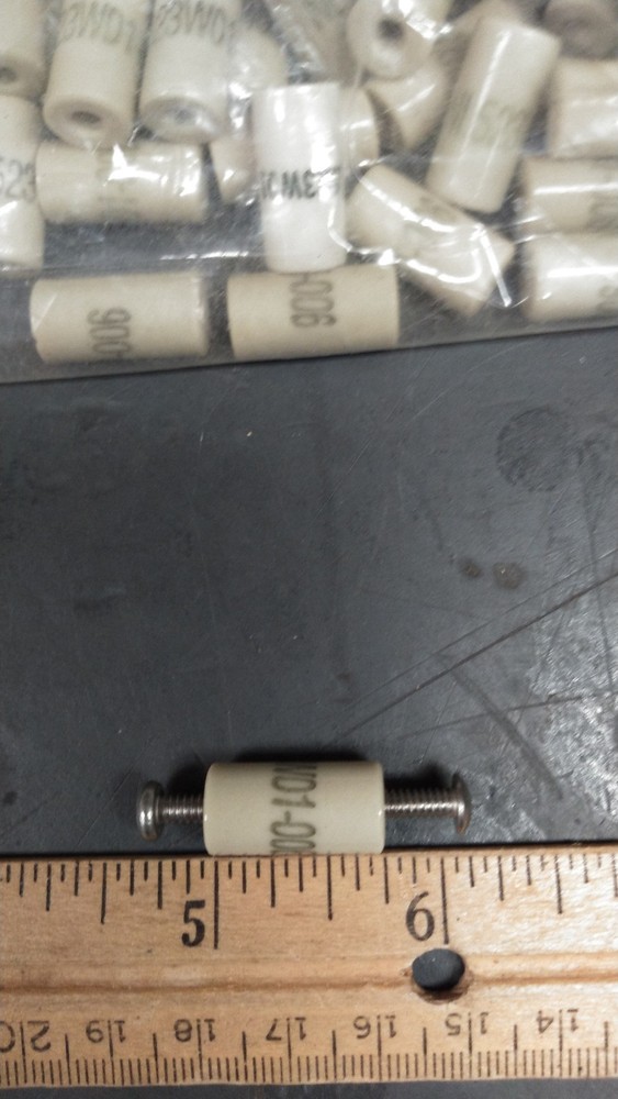 Round Ceramic Threaded Standoff 0.75 in, 6-32 10 Pcs NL523W01-006
