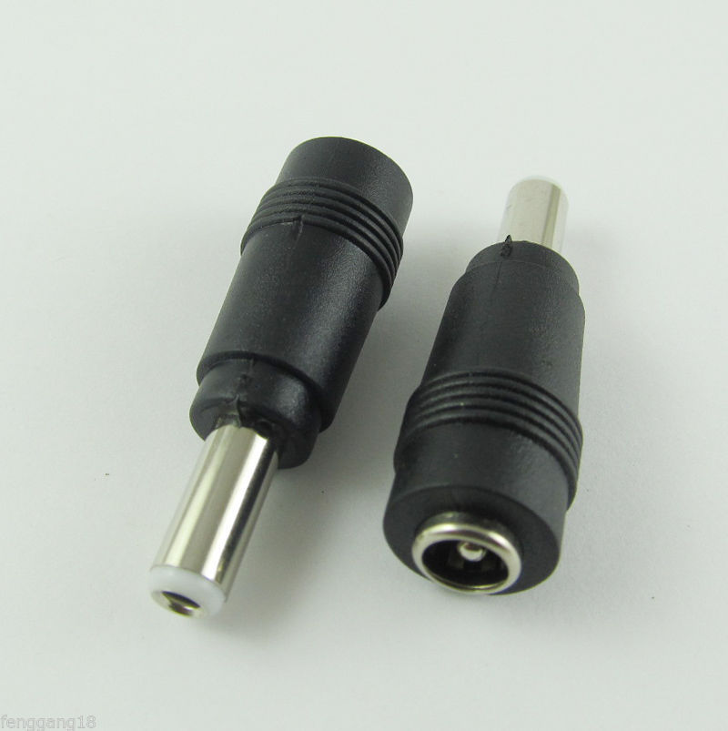 2.1×5.5mm Female To 5.5×2.5mm Male DC Power Plug Connector Adapter for Laptops