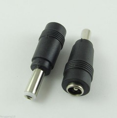 2.1×5.5mm Female To 5.5×2.5mm Male DC Power Plug Connector Adapter for Laptops