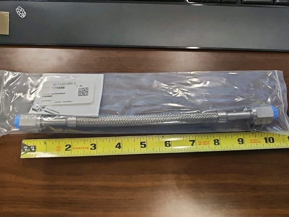 SWAGELOK SS-FJ4RF4RF4-9 1/4″ F VCR Ends FLEXIBLE Braided Stainless HOSE