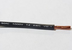 14 GAUGE WIRE BLACK 50′ FT PRIMARY AWG STRANDED COPPER POWER REMOTE MTW