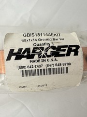 Harger GBIS18114AEKIT Ground Bar 1/8″ x 1″ x 14″ No Hardware, New Open Pkg