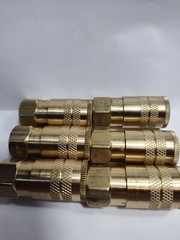 LOT OF 6 NEW PARKER B23E BRASS COUPLER 3/8″ NPTF