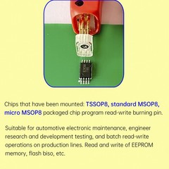 TSSOP8/MSOP8 Chip Burn Test Probe Micro Chip Spring Pin Car Connection Cable