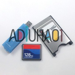 Reader 128MB/256MB/512MB/1G/2G CF Compact Flash Card+CF-PCMCIA Adapter+SSK