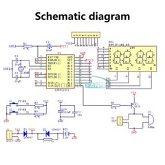 Digital 4-Bit Electronic Clock Electronic Production DIY Soldering Learning Kit