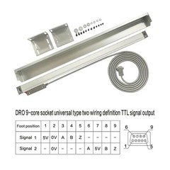 22″ 550MM Digital Readout 2 Axis 3 Axis DRO Display Linear Scale Encoder Lathe