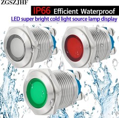 16mm 110V 120V AC DC LED Indicator Light Indicator Light Waterproof IP66 Metal