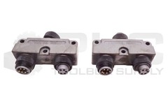 LOT OF 2 COOPER CROUSE HINDS 5000111-554 5P DNET Y ADAPTERS