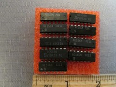 (9) Vintage Signetics NE556N DIP Plastic IC’s Through-Hole Careful Socket Pulls