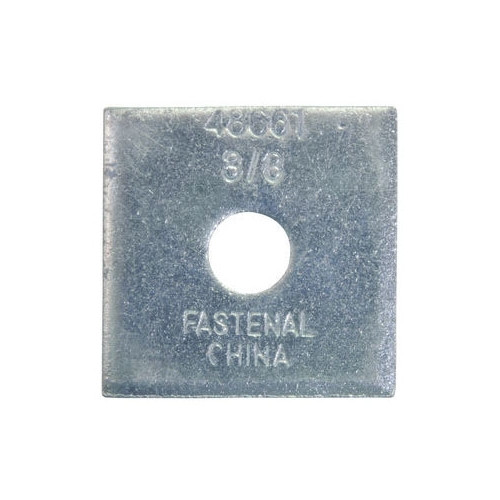 Fastenal 48661, 1-5/8″ x 1-5/8″, 3/8″ Bolt, 7/16″ Hole,Square Washer, 1pc