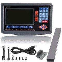 2 Axis LCD Digital Readout& Linear Scale For Milling Lathe Machine(100mm &650mm)
