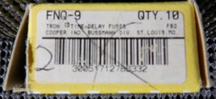 Cooper Bussmann FNQ-9 Time Delay 9A 500VAC Fuse – Lot of 2