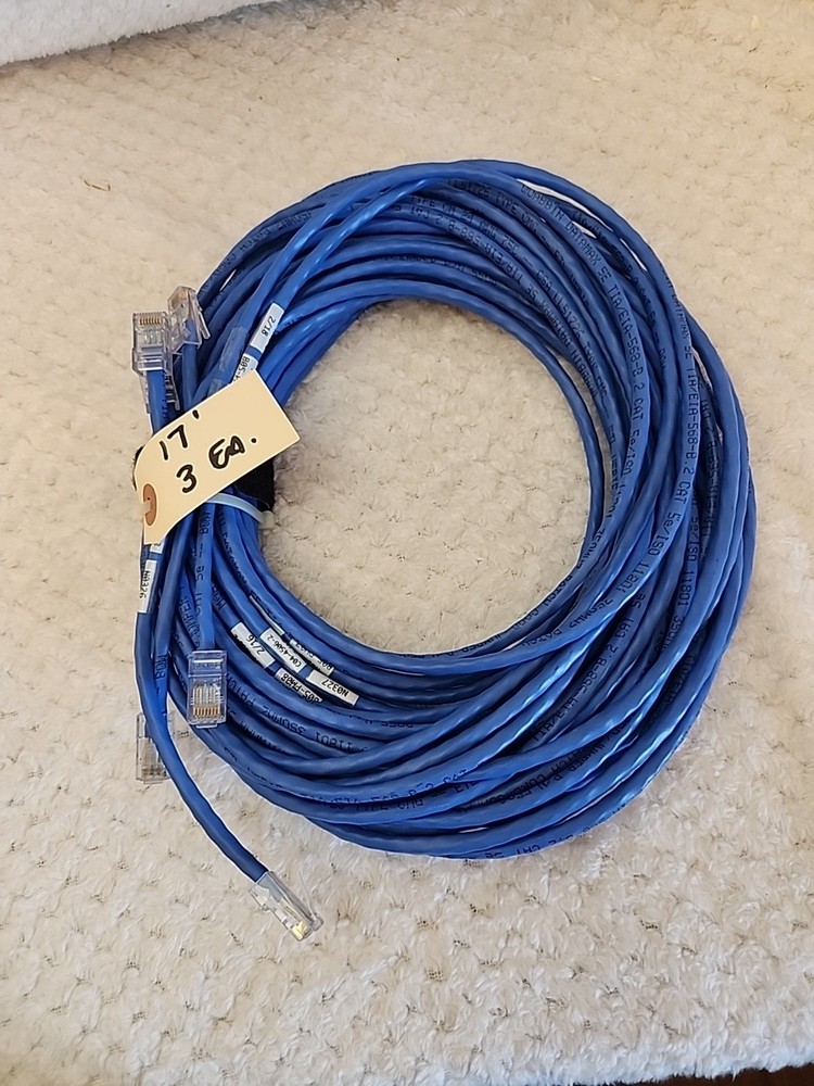 Quabbin 5508 DataMax Patch Cable Cat5E 24 AWG 3 Pair 17′ Each