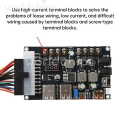 20/24Pin ATX Power Adapter Board Desktop Chassis ATX Power Supply Breakout Board
