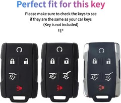 Remote Key Fob Cover Case Protector for Suburban Yukon XL 2015-2 Color: Black2