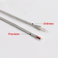 Type K Thermocouple Compensating Cable Extension Wire, Stainless Steel Shield