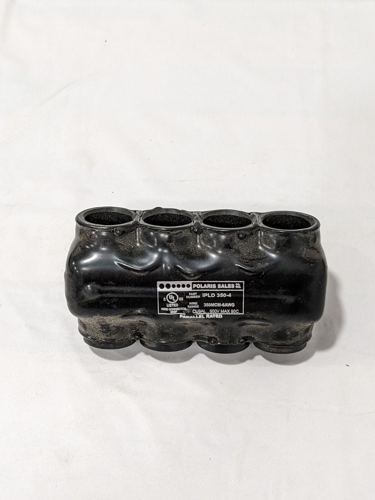 Polaris 4-Port Black Multi-Tap Pre-Insulated Connector IPLD350-4