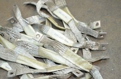1/2 Inch Tubular Tinned Braided Copper Ground Wire & Lugs Lot of 3 Ground Strap