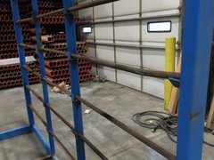 Industrial Custom Wire Spool Organizer Rack Cable Management 36 Rod 113x32x90″