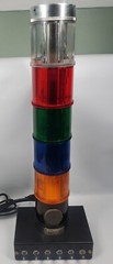 GE Signal Tower Light Stack Red Green Yellow Blue White Strobe SLCS5 Working