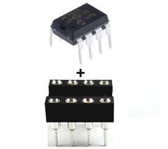 1PCS Microchip MCP601-I/P MCP601 + Socket – Single Supply CMOS Operational Amp