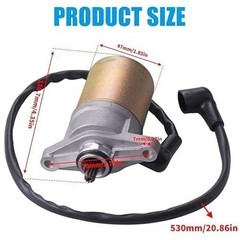10 Teeth Starter Motor for GY6 49cc 50cc Scooter 139QMB Moped ATV Go Karts