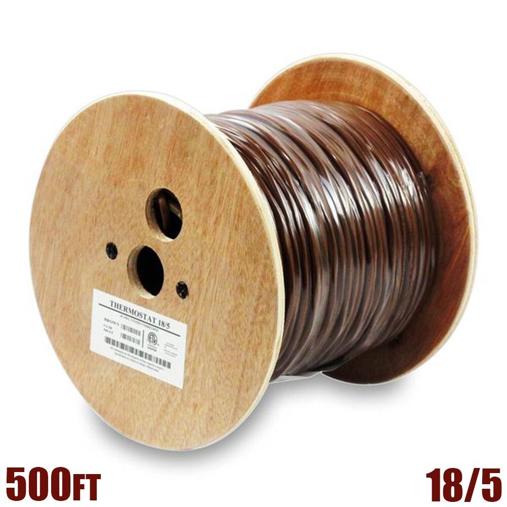 500Ft 18/5 Unshielded CMR Heating Air Conditioning HVAC AC Thermostat Wire Cable