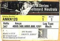 General Electric ANKN120 Neutral Lug & Assembly Kit (New In Box)