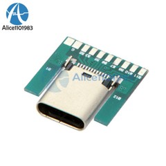 1-10PCS 24Pin USB 3.1 Type C Female Plug Socket Connector SMT Type PCB Board