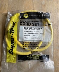 TPC SUPER-TREX CL25G07F003 QUICK-CONNECT CORDSET 16/5 3′ M/F 90/ST EXT NEW