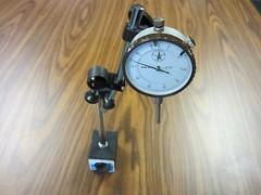 0-1″ Dial Indicator & Magnetic Base w. Fine adjustment #301-451,#901-755- NEW