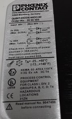 Phoenix Contact QUINT-DIODE/48DC/40 Redundancy Module, In 48VDC 2X20A 1X40A