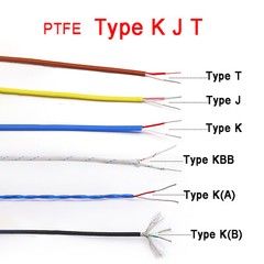 Multicore K J T Type Thermocouples Cable Extension Wire Temperature Measurement